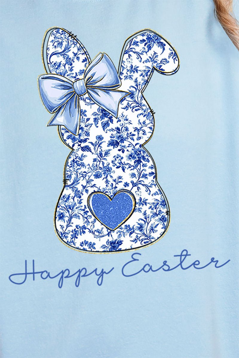 Happy Easter Chinoiserie Bunny Heavy - weight Crew Sweatshirt - Wholesale Accessory Market