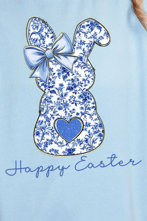 Happy Easter Chinoiserie Bunny Heavy - weight Crew Sweatshirt - Wholesale Accessory Market