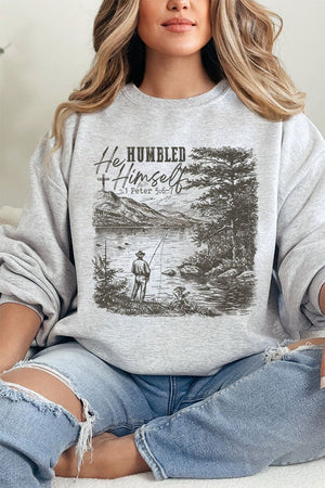 He Humbled Himself Heavy Blend Crew Sweatshirt - Wholesale Accessory Market