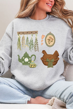 Herbs And Heirlooms Heavy - weight Crew Sweatshirt - Wholesale Accessory Market