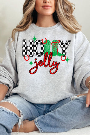 Holly Jolly Boots Heavy Blend Crew Sweatshirt - Wholesale Accessory Market