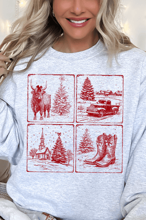 Hometown Holidays Heavy - weight Crew Sweatshirt - Wholesale Accessory Market