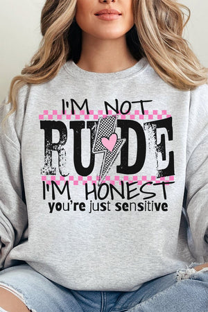 Honesty Overload Heavy - weight Crew Sweatshirt - Wholesale Accessory Market