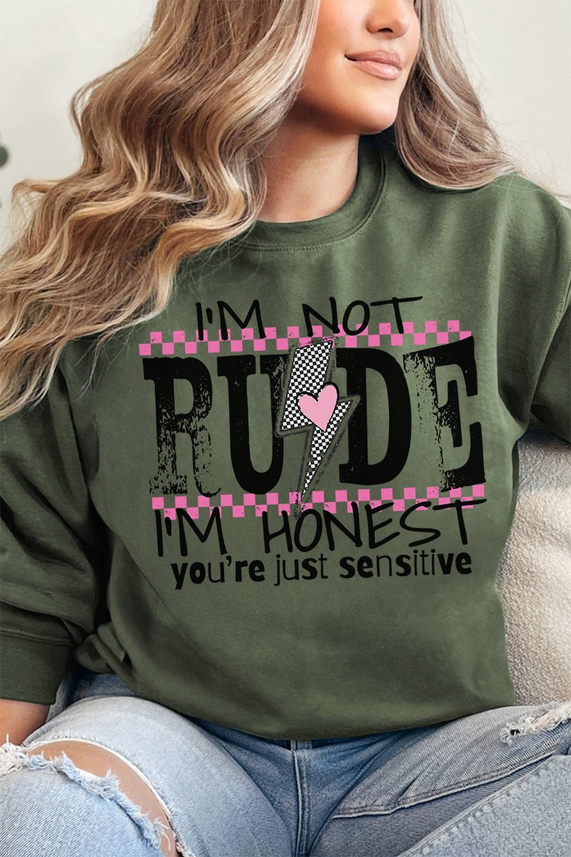 Honesty Overload Heavy - weight Crew Sweatshirt - Wholesale Accessory Market