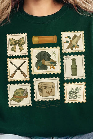 Hunting Stamps Heavy - weight Crew Sweatshirt - Wholesale Accessory Market