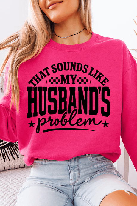 Husband's Problem Heavy - weight Crew Sweatshirt - Wholesale Accessory Market