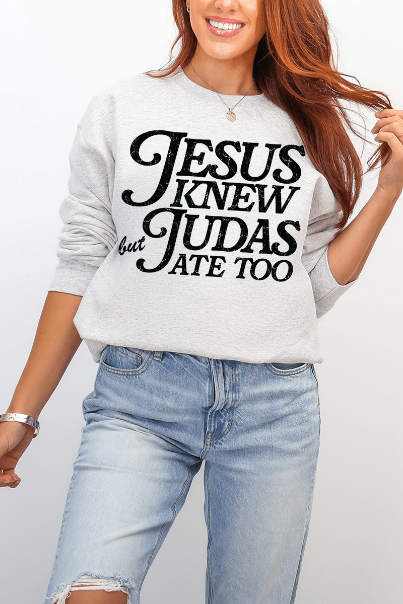 Jesus Knew Heavy Blend Crew Sweatshirt - Wholesale Accessory Market