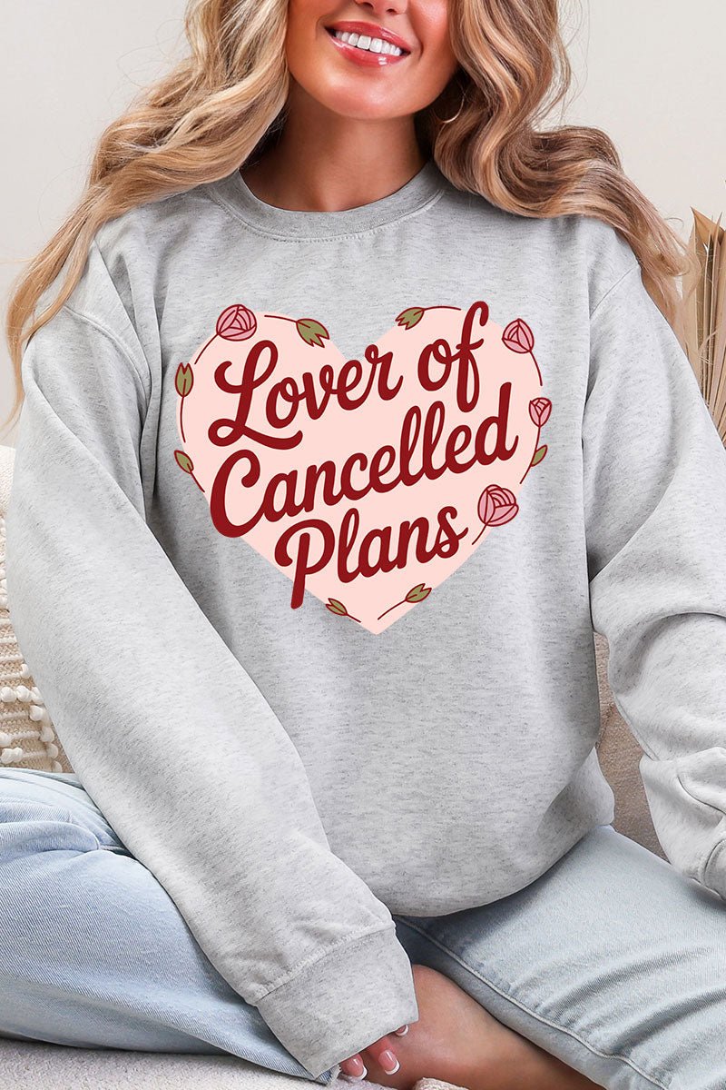 Lover Of Cancelled Plans Heavy Blend Crew Sweatshirt - Wholesale Accessory Market