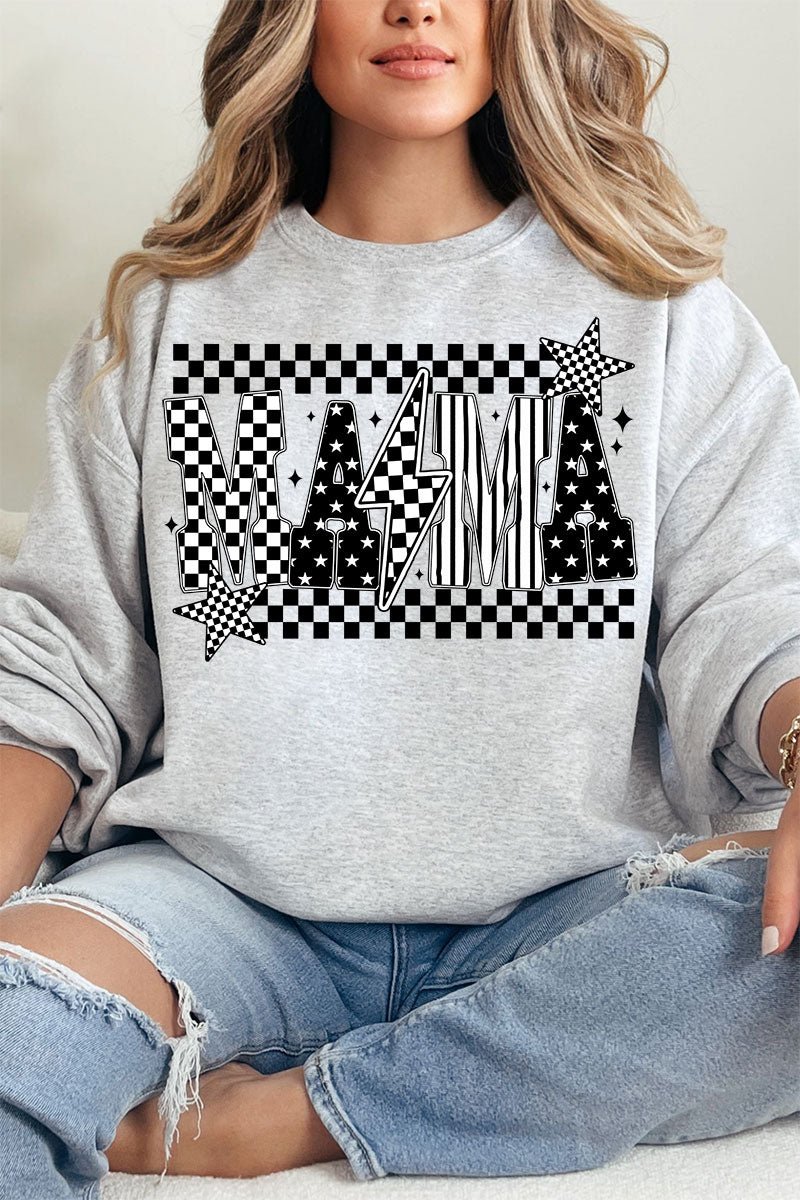 Mama Check It Out Heavy Blend Crew Sweatshirt - Wholesale Accessory Market
