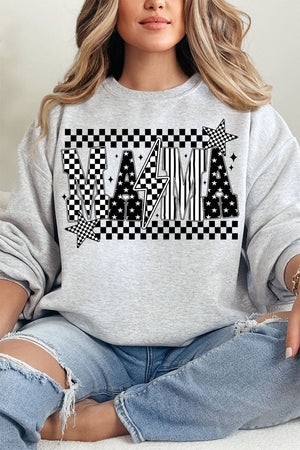 Mama Check It Out Heavy Blend Crew Sweatshirt - Wholesale Accessory Market