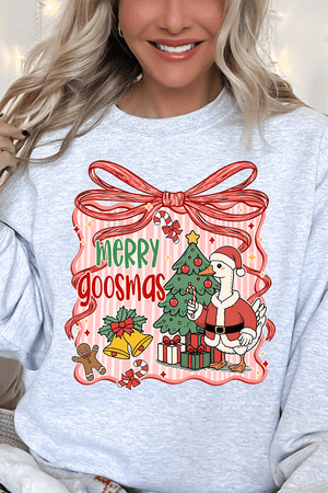 Merry Goosmas Heavy - weight Crew Sweatshirt - Wholesale Accessory Market