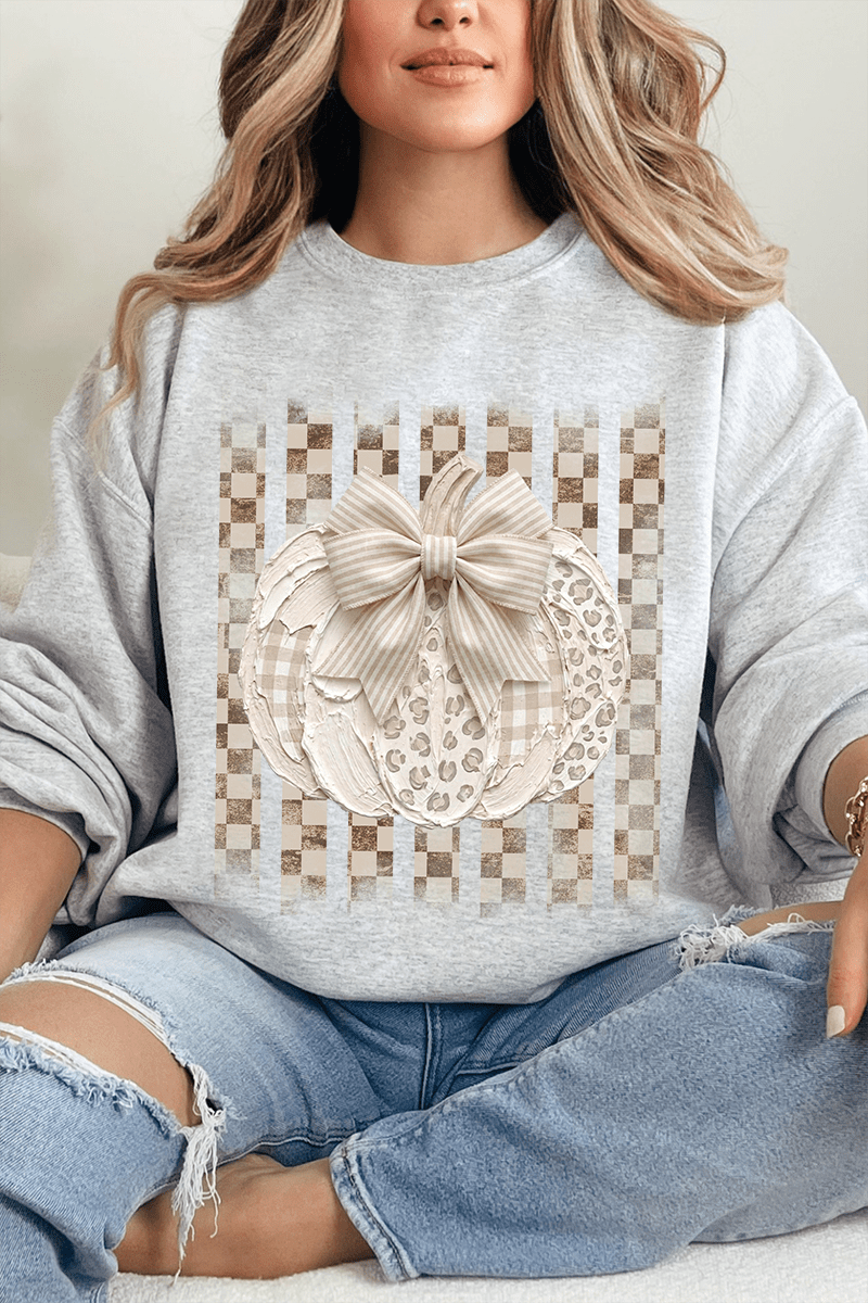 Painted Pumpkin Latte Heavy Blend Crew Sweatshirt - Wholesale Accessory Market