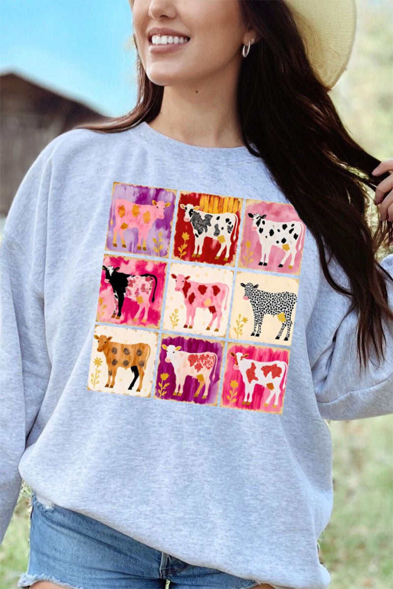 Patchwork Pastures Heavy Blend Crew Sweatshirt - Wholesale Accessory Market