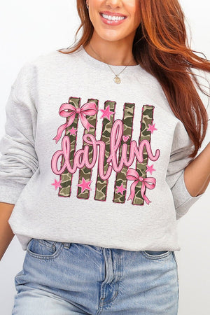 Pink Southern Darlin Heavy Blend Crew Sweatshirt - Wholesale Accessory Market