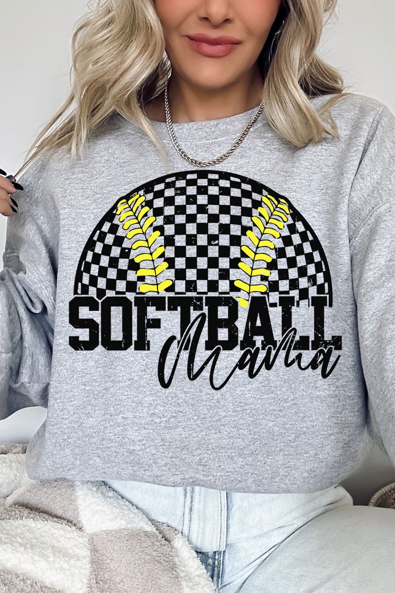 Pitch Perfect Softball Mama Heavy - weight Crew Sweatshirt - Wholesale Accessory Market
