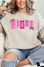 Preppy, Powerful, Pink Fight Heavy - weight Crew Sweatshirt - Wholesale Accessory Market