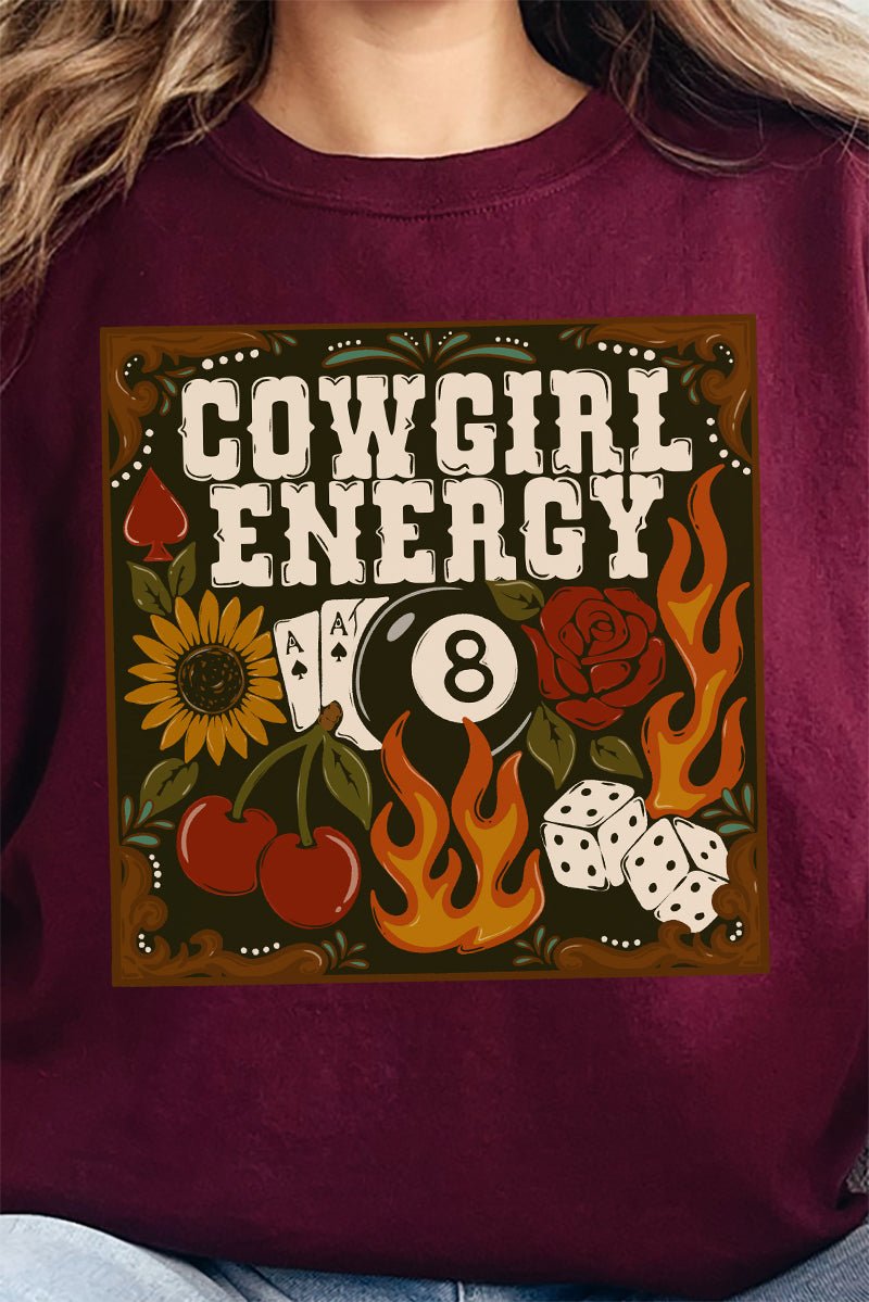 Rustic Cowgirl Energy Heavy - weight Crew Sweatshirt - Wholesale Accessory Market