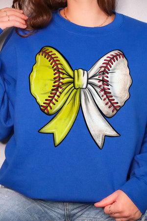 Softball & Baseball Stitches Coquette Heavy - weight Crew Sweatshirt - Wholesale Accessory Market
