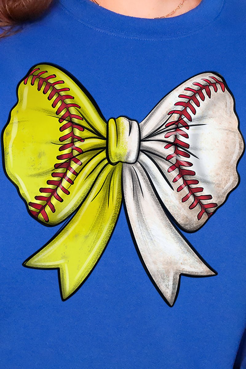 Softball & Baseball Stitches Coquette Heavy - weight Crew Sweatshirt - Wholesale Accessory Market