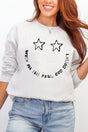 Star Eyes God Never Fails Heavy Blend Crew Sweatshirt - Wholesale Accessory Market
