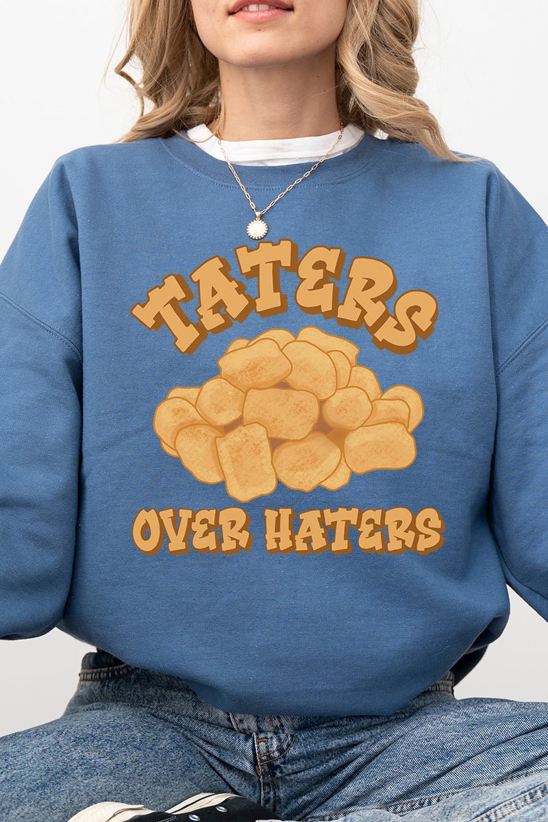 Taters Over Haters Heavy - weight Crew Sweatshirt - Wholesale Accessory Market