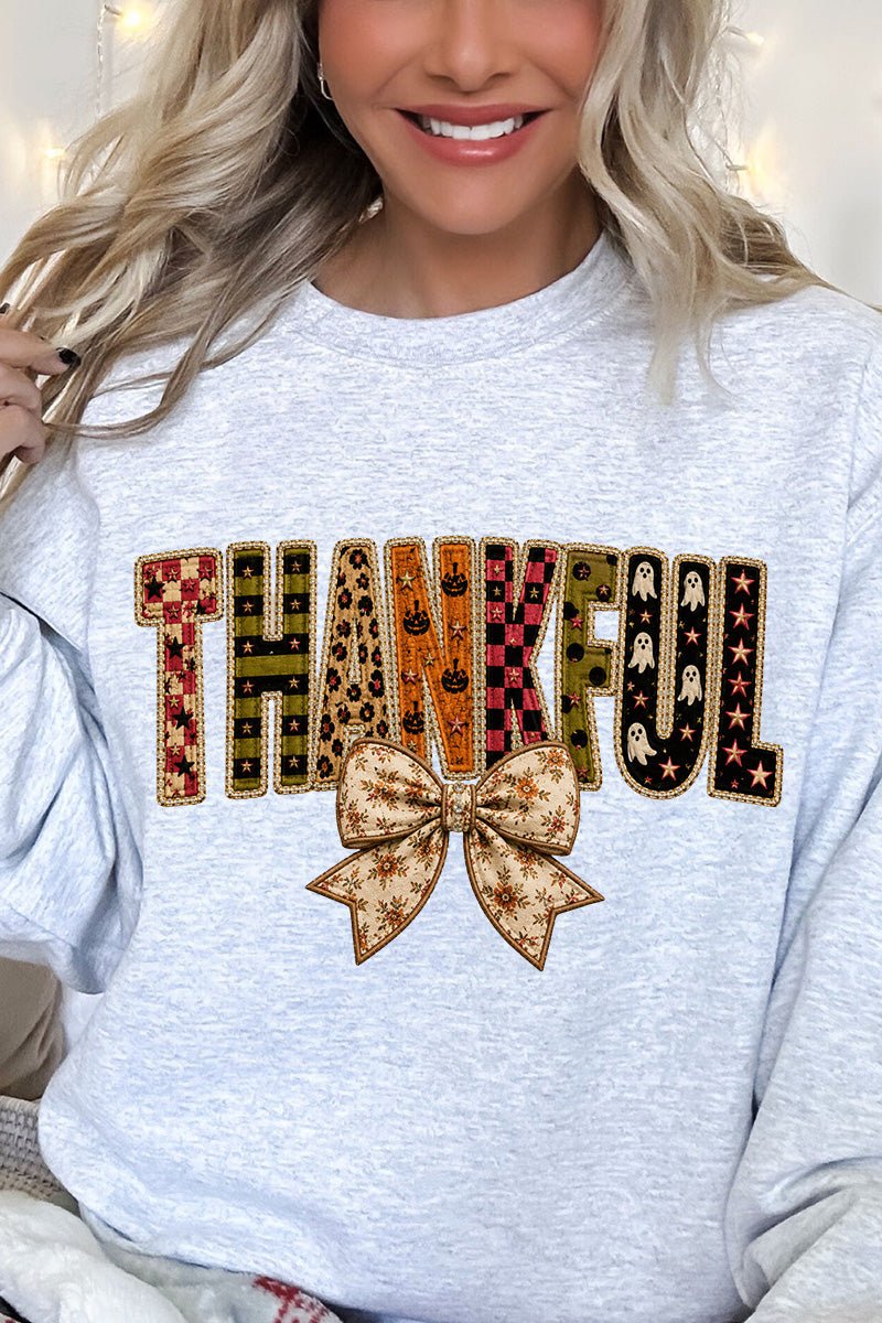 Thankful Fall Spirit Heavy Blend Crew Sweatshirt - Wholesale Accessory Market