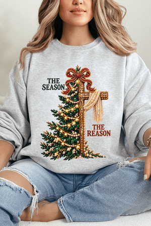 The Season The Reason Heavy Blend Crew Sweatshirt - Wholesale Accessory Market