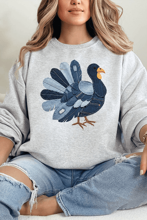 Turkey In Stitches Heavy Blend Crew Sweatshirt - Wholesale Accessory Market