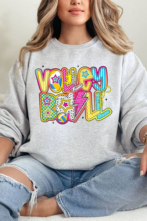 Vibrant Volleyball Heavy Blend Crew Sweatshirt - Wholesale Accessory Market