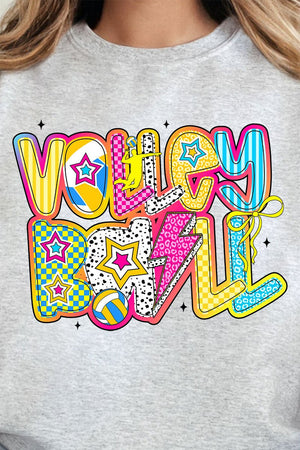 Vibrant Volleyball Heavy Blend Crew Sweatshirt - Wholesale Accessory Market