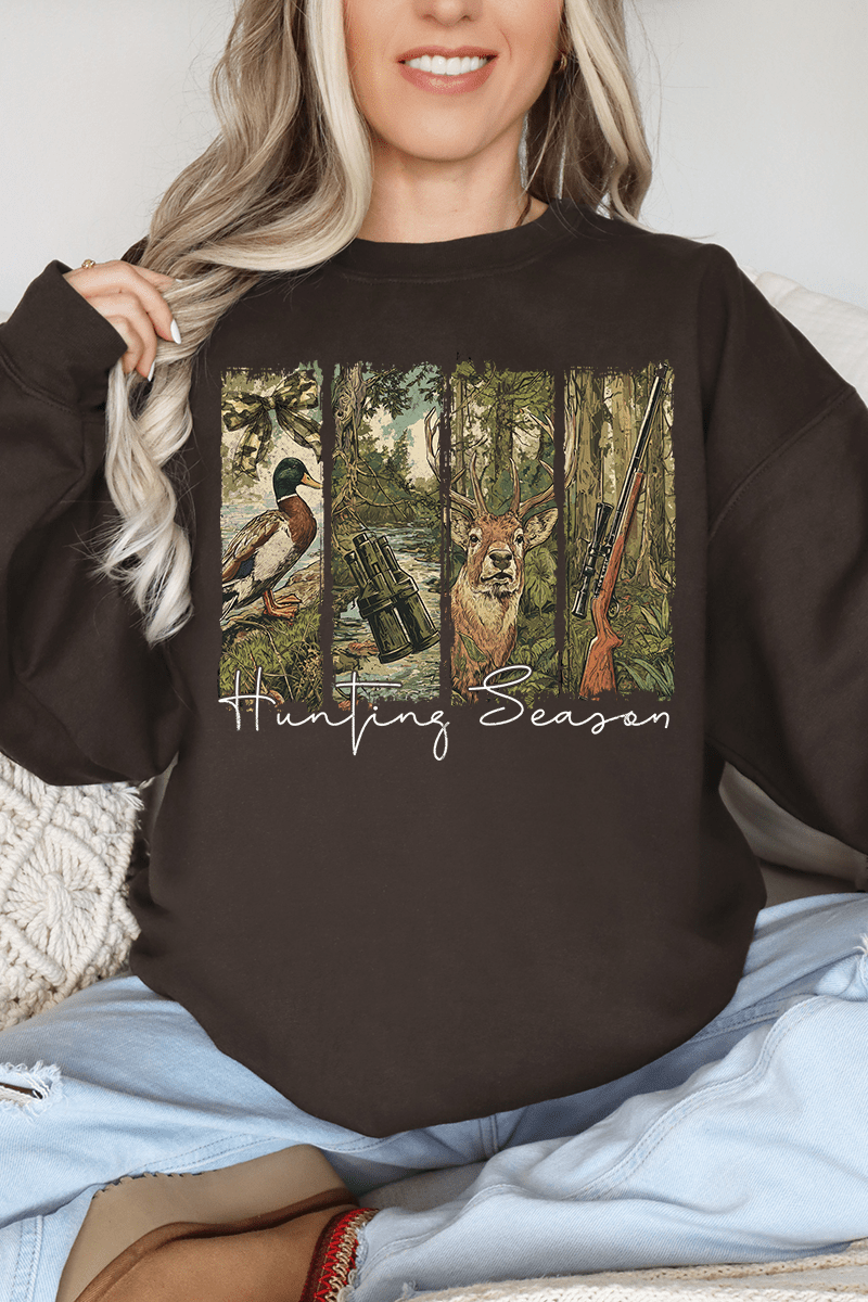 Wild Pursuit Hunting Season Heavy - weight Crew Sweatshirt - Wholesale Accessory Market