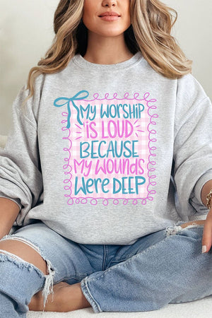 Worship Loud Heavy Blend Crew Sweatshirt - Wholesale Accessory Market