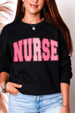 Checkered Care Heavy Blend Crew Sweatshirt - Wholesale Accessory Market