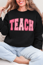 Checkered Teach Heavy Blend Crew Sweatshirt - Wholesale Accessory Market