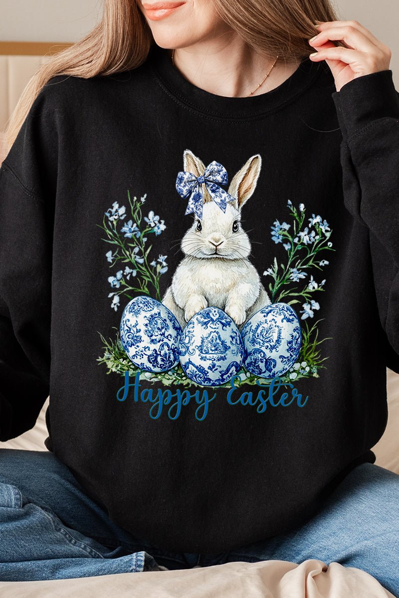 Chinoiserie Easter Bloom Heavy - weight Crew Sweatshirt - Wholesale Accessory Market