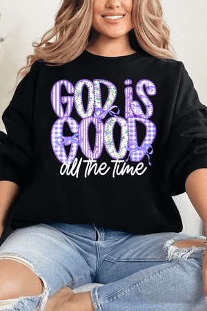 Coquette God Is Good Heavy Blend Crew Sweatshirt - Wholesale Accessory Market