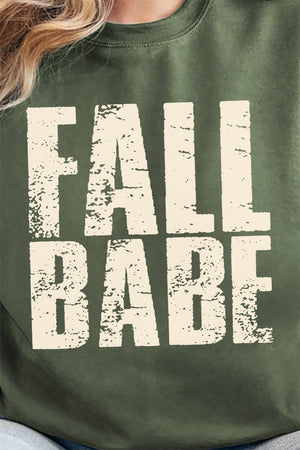 Distressed Fall Babe Heavy - weight Crew Sweatshirt - Wholesale Accessory Market