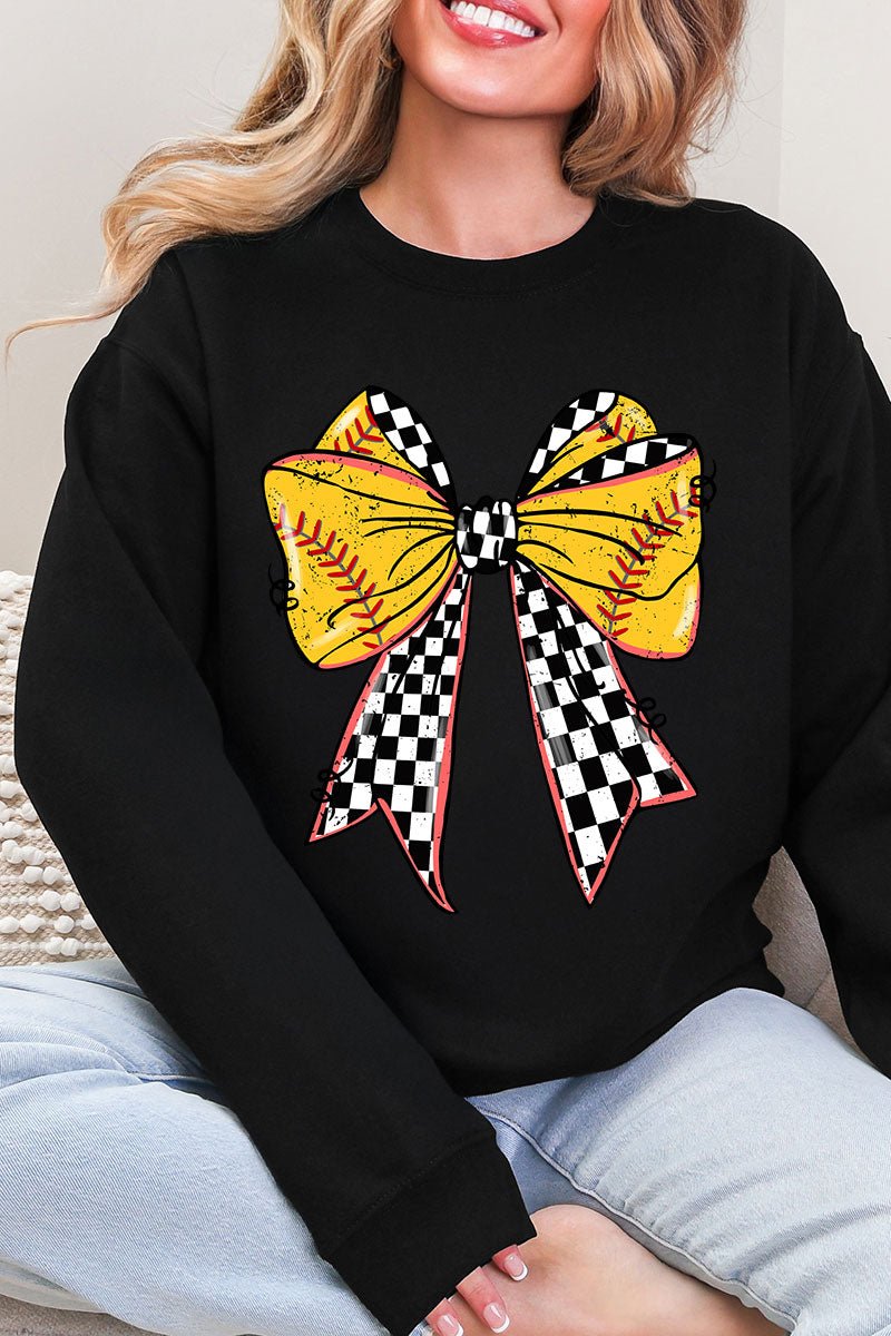 Fastpitch Check Heavy Blend Crew Sweatshirt - Wholesale Accessory Market