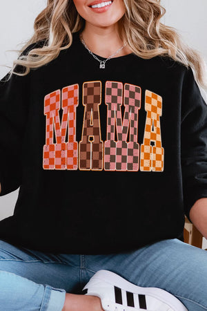 Girlie Check Mama Heavy Blend Crew Sweatshirt - Wholesale Accessory Market