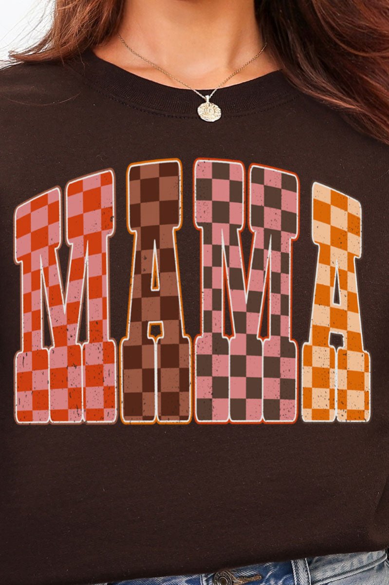 Girlie Check Mama Heavy Blend Crew Sweatshirt - Wholesale Accessory Market