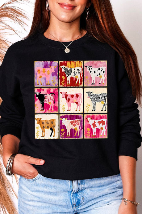 Patchwork Pastures Heavy Blend Crew Sweatshirt - Wholesale Accessory Market