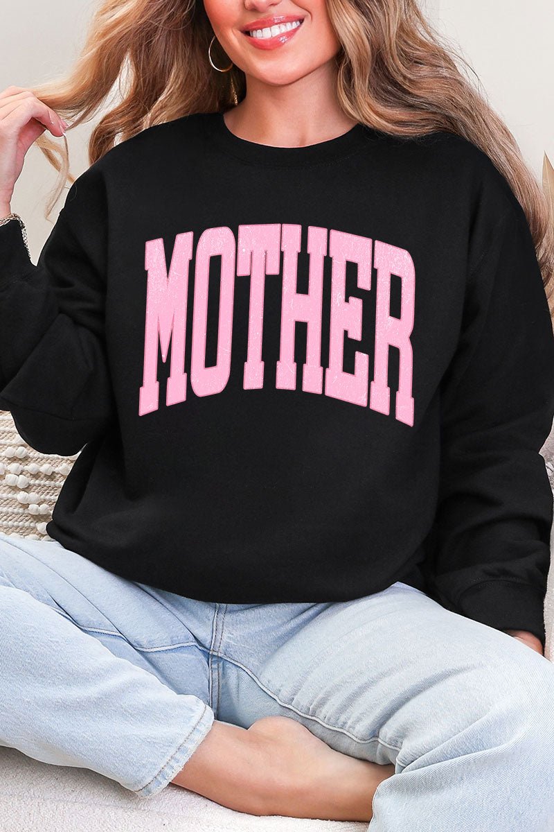 Pretty In Pink Mother Heavy Blend Crew Sweatshirt - Wholesale Accessory Market