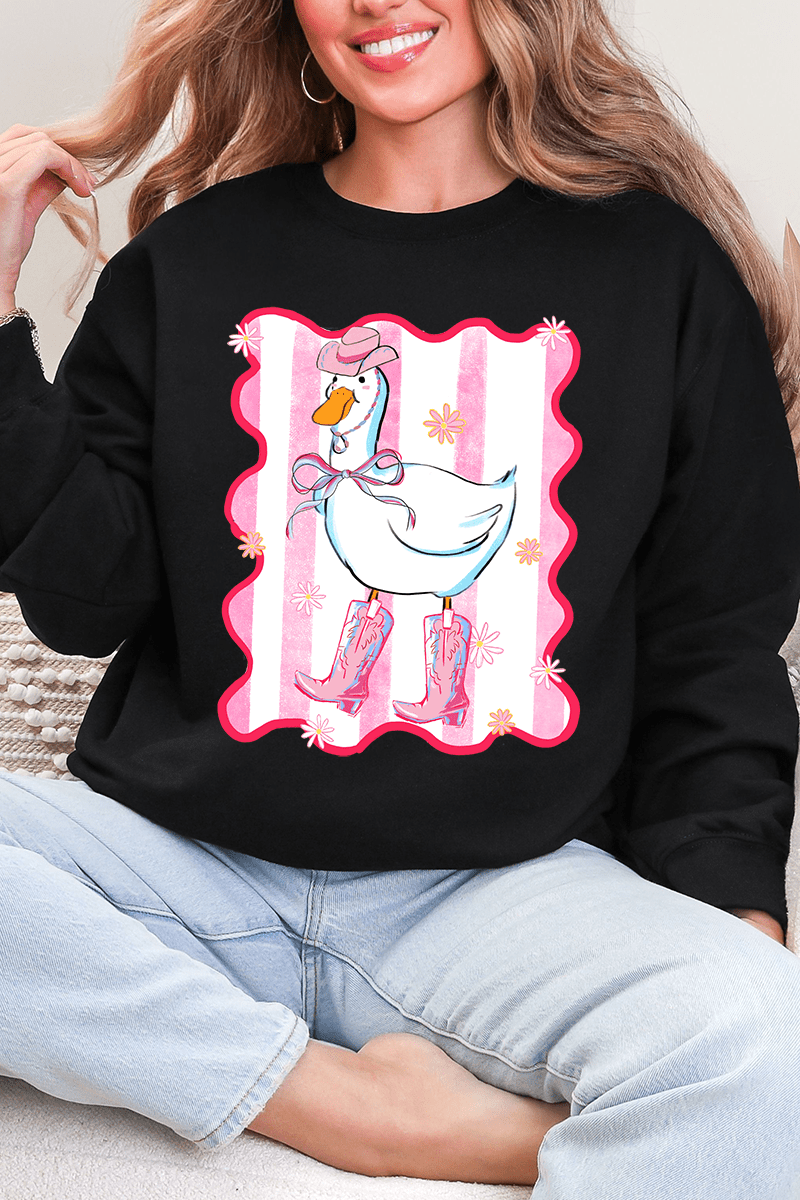 Saddle Up Silly Goose Heavy Blend Crew Sweatshirt - Wholesale Accessory Market