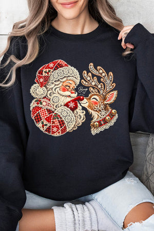 Santa's Christmas Boop Heavy Blend Crew Sweatshirt - Wholesale Accessory Market