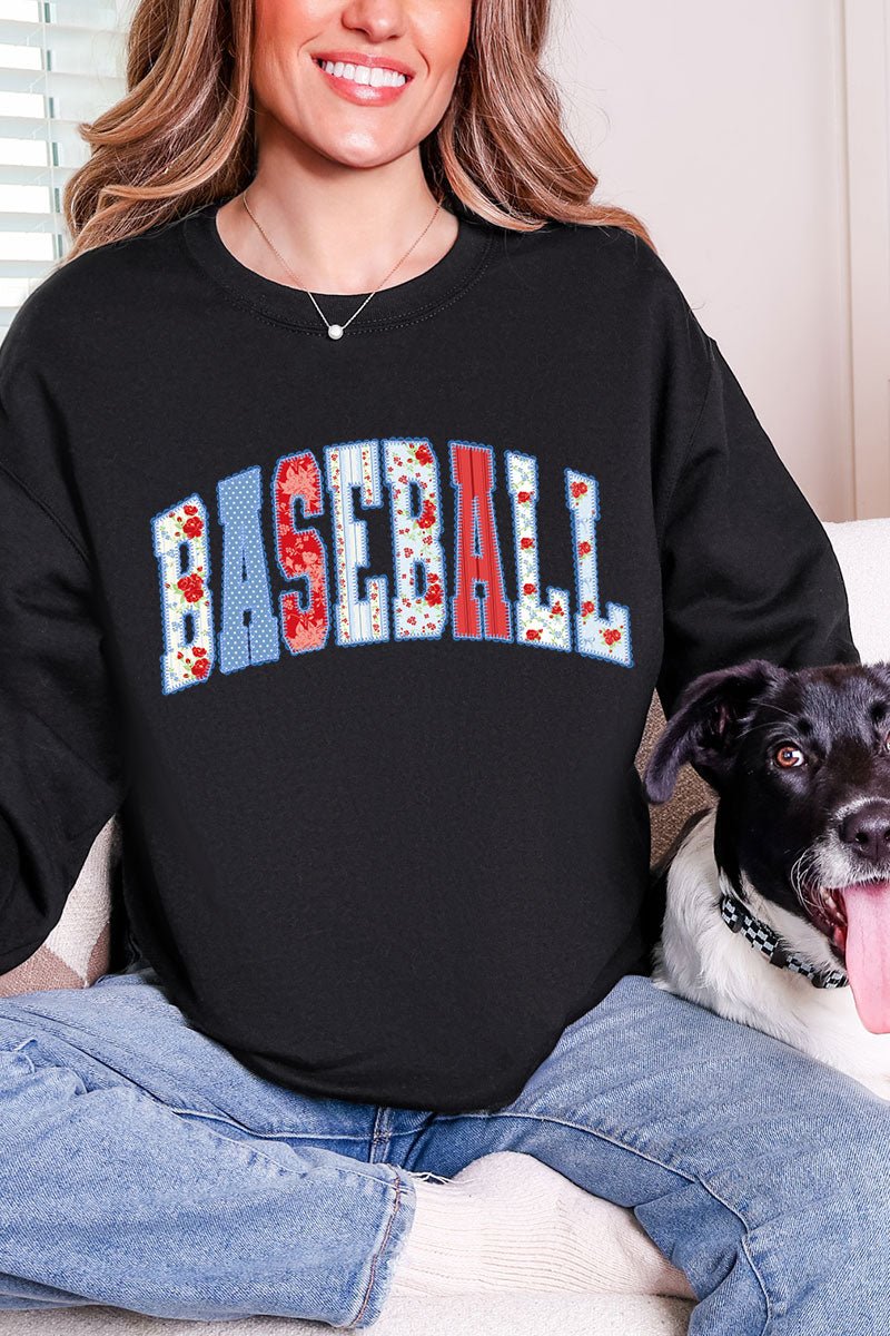 Stitched In Tradition Baseball Heavy Blend Crew Sweatshirt - Wholesale Accessory Market