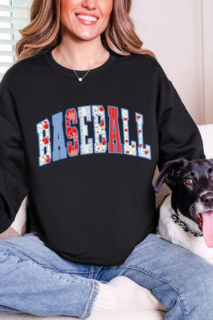 Stitched In Tradition Baseball Heavy Blend Crew Sweatshirt - Wholesale Accessory Market