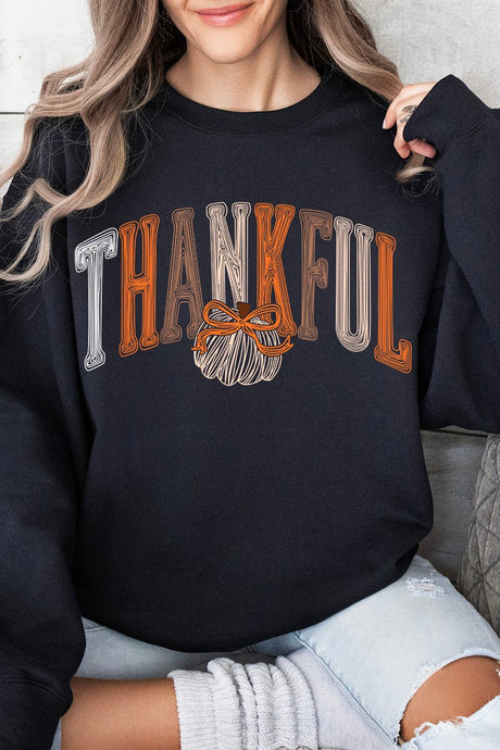 Thankful Sketch Heavy Blend Crew Sweatshirt - Wholesale Accessory Market