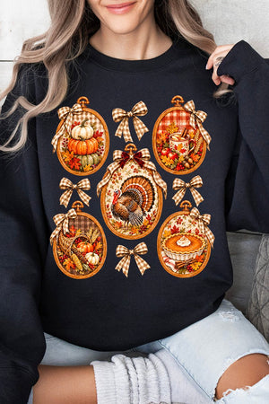 Thanksgiving Portraits Heavy Blend Crew Sweatshirt - Wholesale Accessory Market