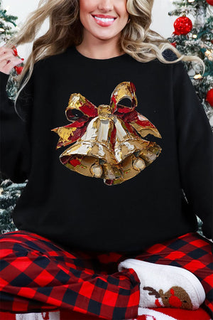 The Painted Christmas Bells Heavy Blend Crew Sweatshirt - Wholesale Accessory Market