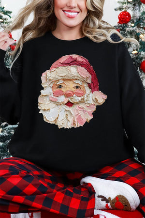 The Painted Santa Heavy Blend Crew Sweatshirt - Wholesale Accessory Market